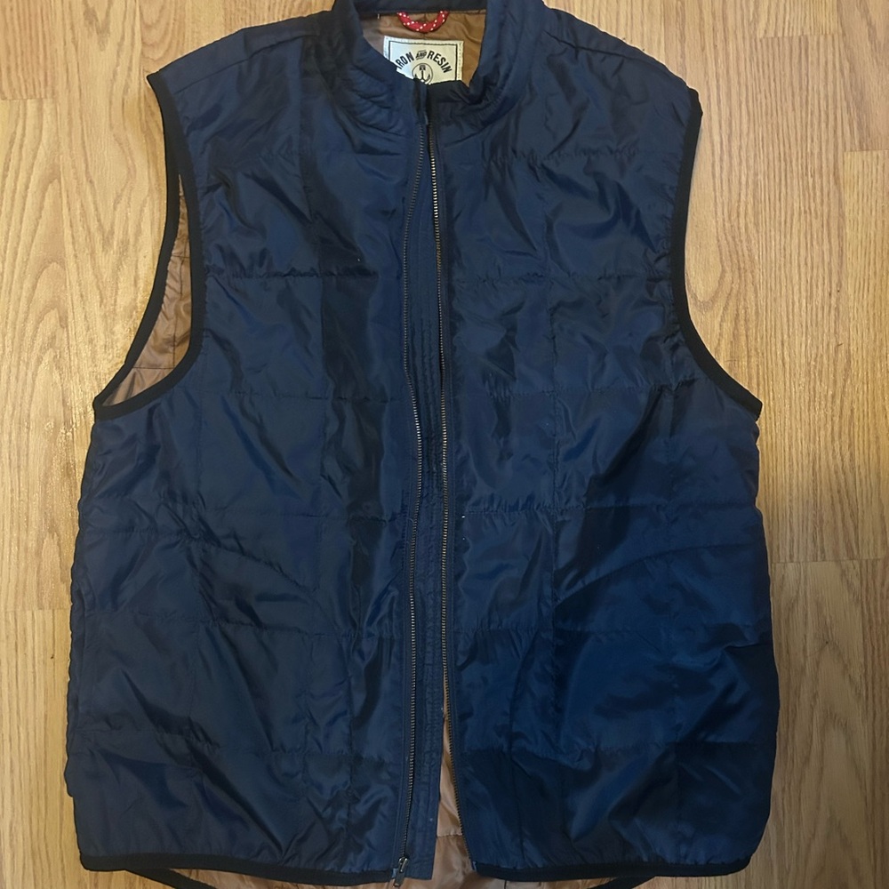 Iron & Resin Navy Blue Quilted Vest